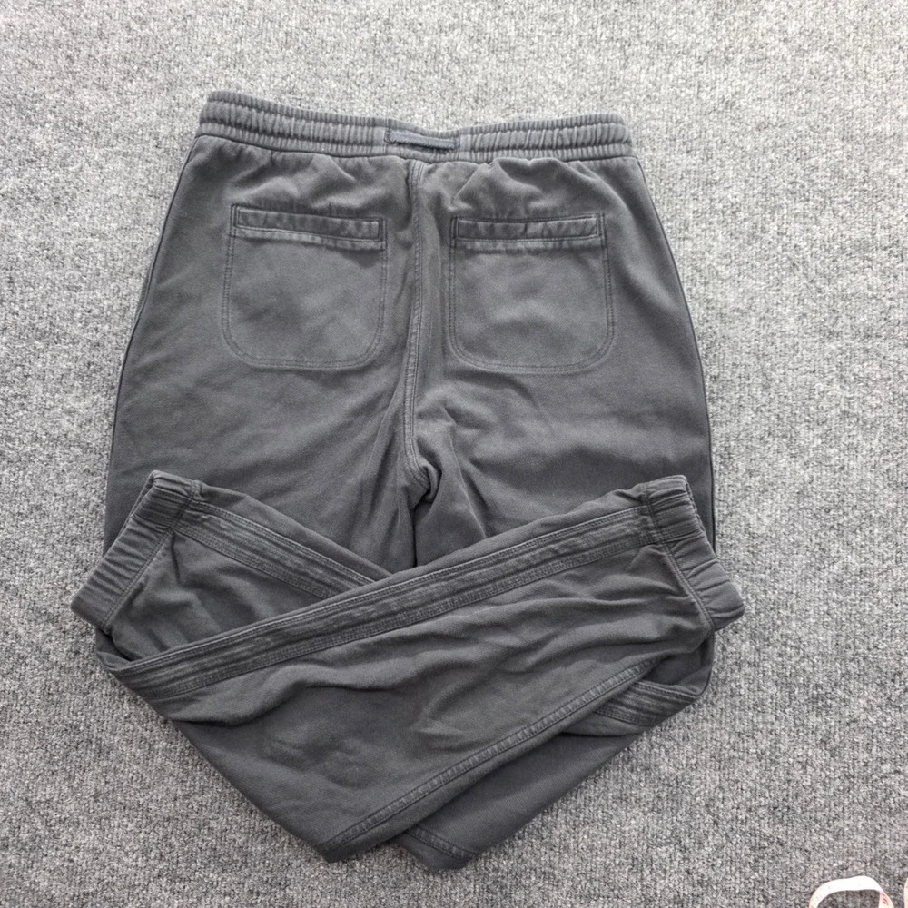 Athleta Joggers Pants Textured Side Stripe Drawstring Pockets XS Gray Womens - Picture 3 of 8